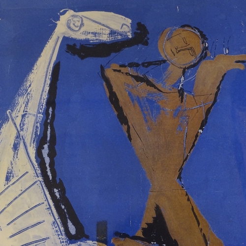 1301 - Marino Marini, lithograph, horse and acrobat, signed and dated 1955 in the plate, image 22