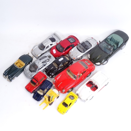 108 - Various toy cars, including Corgi, Maisto etc (boxful)