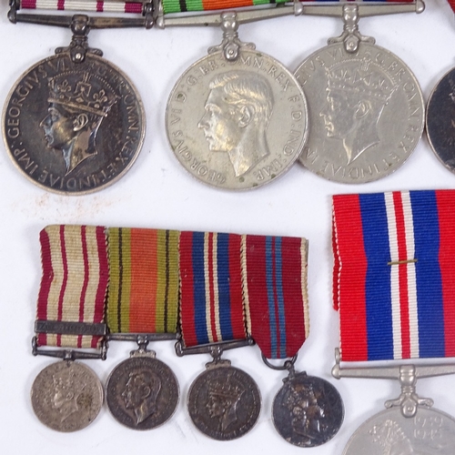 127 - A good possible Father & Son set of First and Second War Period Royal Navy war medals, father (Payma... 