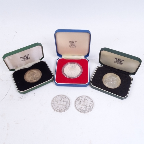 129 - Royal Mint Silver Proof coins, and a sterling silver neck torque