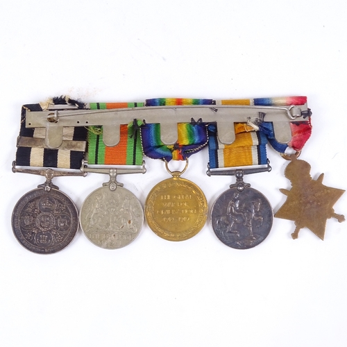 137 - A group of 5 First and Second War medals, to 961 Driver C H West Royal Fleet Auxiliary RFA, and 2886... 