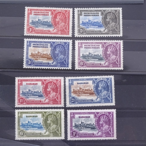 186 - Commonwealth - 1935 Silver Jubilee sets, all fine mint with some unmounted from Antigua, Bahamas Bec... 