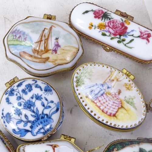 211 - A group of Del Prado miniature ornamental porcelain trinket boxes (11)