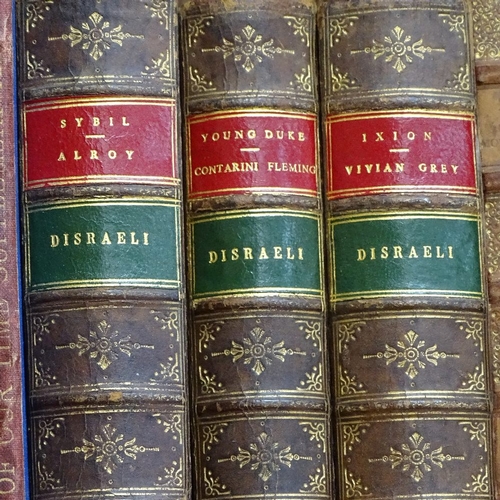 247 - Vintage books, including 4 volumes Disraeli