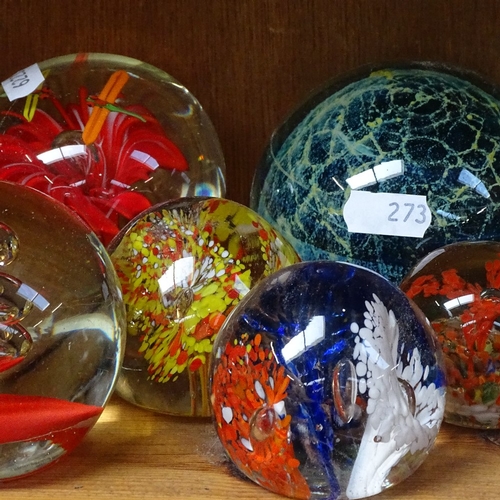 273 - A group of glass paperweights (12)