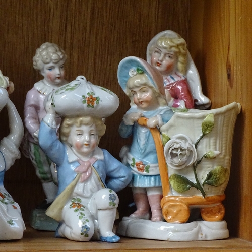 278 - A group of Continental porcelain figures (9)