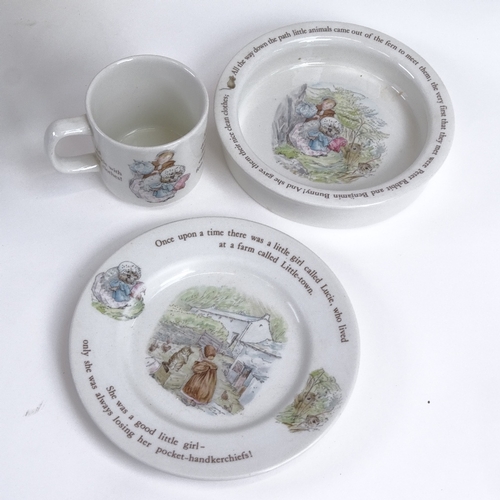 288 - Wedgwood Mrs Tiggy-Winkle nursery set, original box