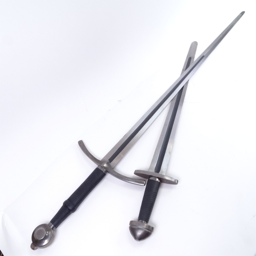 353 - 2 good quality military re-enactment steel swords