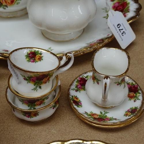 379 - Royal Albert Old Country Roses tea service, and doll's teaware