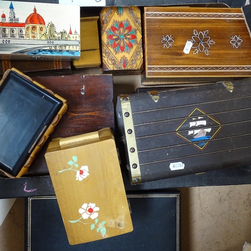 496 - Jewel boxes, musical box etc