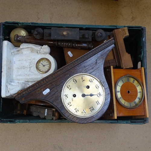 545 - Various clock parts (boxful)