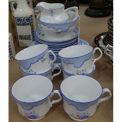 610 - 1930s Collingwoods China tea set for 6 people