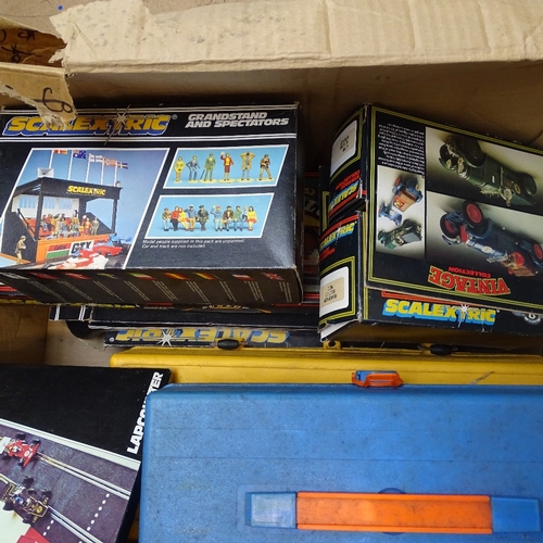 625 - WITHDRAWN 2 boxed Scalextric sets, and a box of accessories