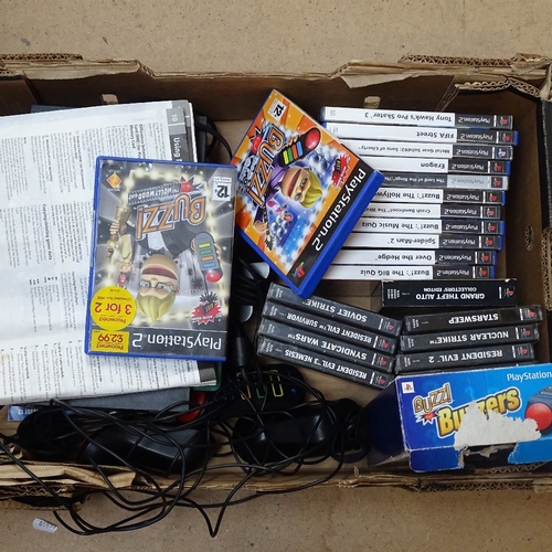 626 - A Sony PlayStation 2, and games