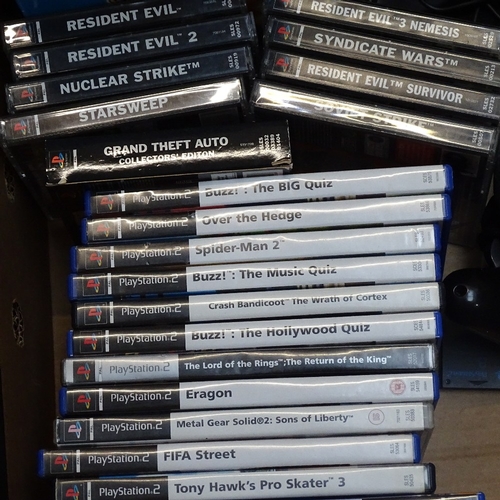 626 - A Sony PlayStation 2, and games