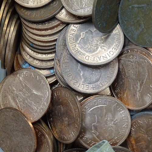 631 - A box of British pre-decimal copper coins