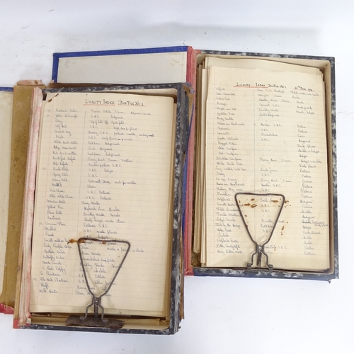 95 - 2 early 20th century albums of hand pressed flora, with index and handwritten labels (2 albums)