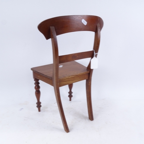 743 - A mahogany kitchen Windsor doll's chair, height 44cm