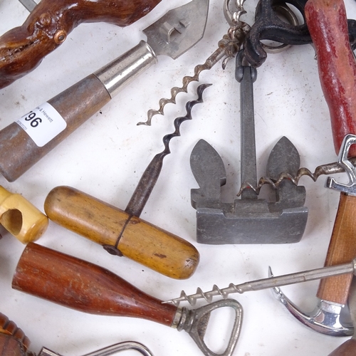 796 - A collection of corkscrews