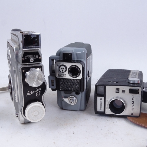 822 - Vintage video cameras, including Yashica and Admica