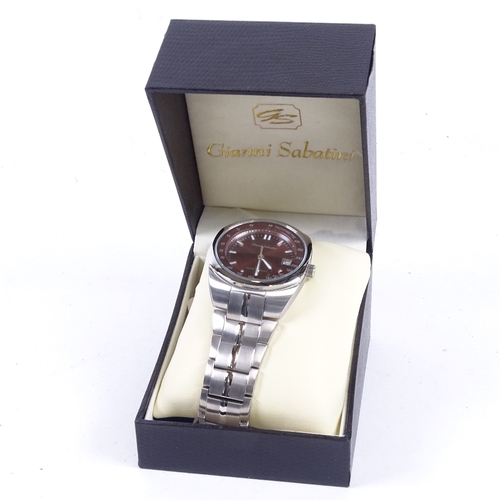 932 - A Gianni Sabatini quartz chronograph wristwatch, boxed