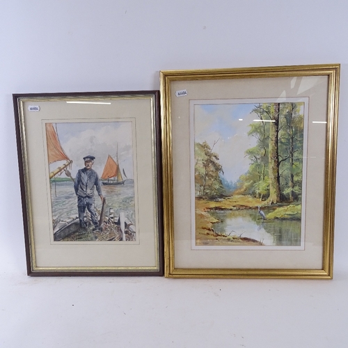 1078 - A group of 19th and 20th century watercolours and prints