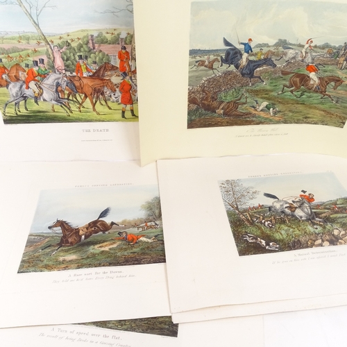 531 - 18 Antique coloured aquatints, hunting scenes, including some by Alken