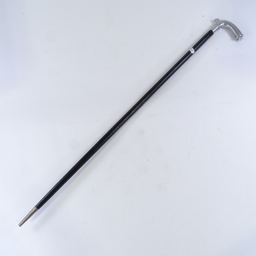 137 - An aluminium-handled sword stick, early 20th century