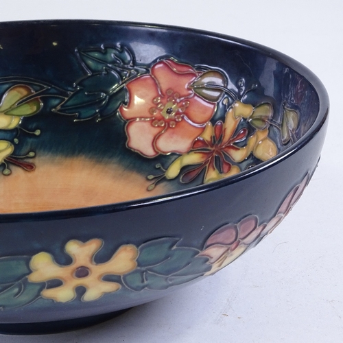 168 - Moorcroft Pottery fruit bowl, 1993, diameter 26cm, height 9cm