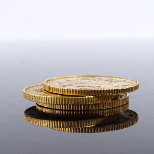 217 - 3 gold sovereigns, 1900, 1918 and 1926