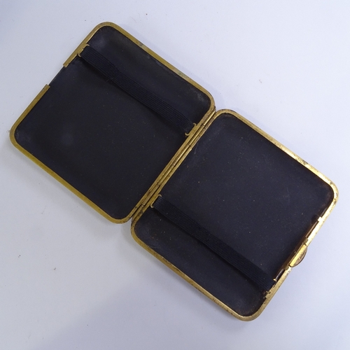 221 - A Japanese Komai enamel cigarette case, width 8cm