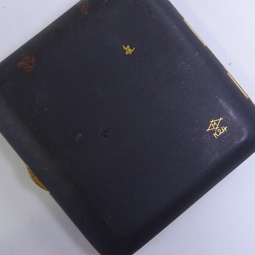 221 - A Japanese Komai enamel cigarette case, width 8cm