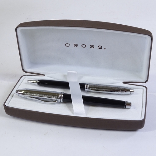 234 - A Cross fountain pen and pencil set, original case and box