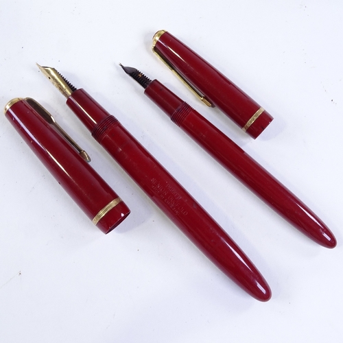 345 - 7 Vintage Parker fountain pens