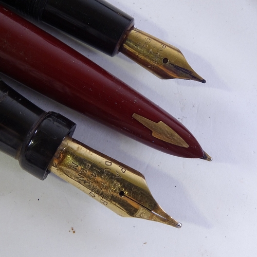 345 - 7 Vintage Parker fountain pens