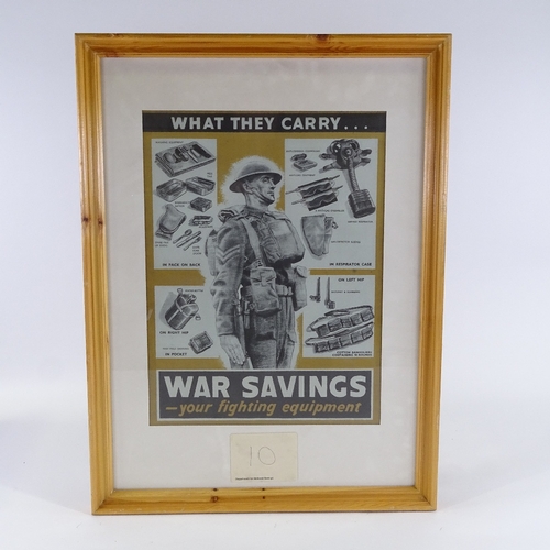 43 - Buy War Savings, 5 original National Savings Committee posters, pine framed, overall frame dimension... 