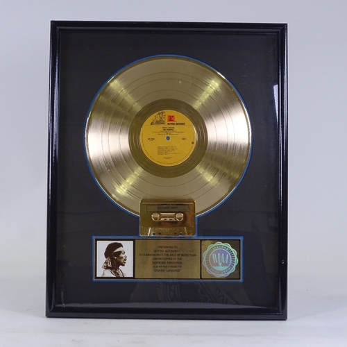 450 - Jimi Hendrix, Gold Sales Award, presented to Mitch Mitchell (drummer) to commemorate the sale of mor... 