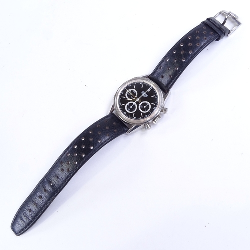 472 - HEUER - a stainless steel Classic Carrera mechanical chronograph wristwatch, circa 2001, ref. CS3113... 