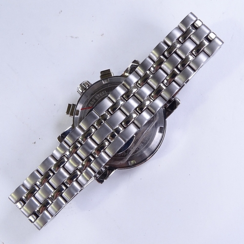 498 - LINKS OF LONDON - a stainless steel Richmond quartz wristwatch, ref. 6010.1426, silvered dial with R... 