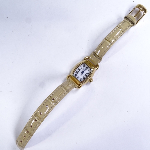 499 - LINKS OF LONDON - a lady's gold plated stainless steel Driver quartz wristwatch, ref. 6010.2159, whi... 