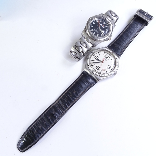 505 - A Vintage Swatch quartz wristwatch and an Ellesse quartz wristwatch, both working (2)