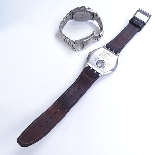 505 - A Vintage Swatch quartz wristwatch and an Ellesse quartz wristwatch, both working (2)