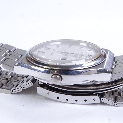 509 - SEIKO 5 - a Vintage stainless steel automatic wristwatch, ref. 6309-8960, silvered dial with baton h... 