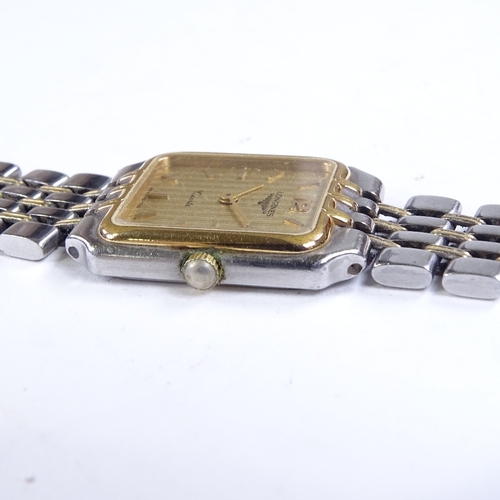 513 - LONGINES - a lady's Vintage 2-tone stainless steel Dolce Vita quartz wristwatch, ref. 6733 153, circ... 