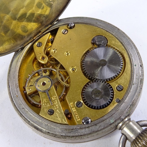 518 - 4 various pocket watches, including silver example by John Forrest (4)