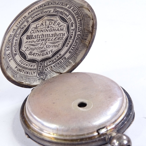 518 - 4 various pocket watches, including silver example by John Forrest (4)