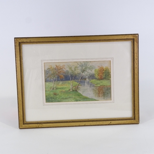 1010 - 4 various 19th century watercolours, rural landscapes, unsigned, 9