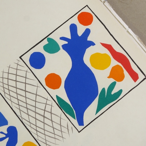 1055 - Henri Matisse, folder of lithograph cut-outs, circa 1950s, sheet size 14