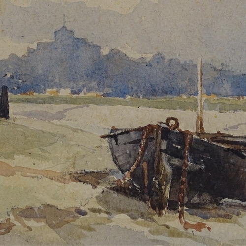 1065 - William Hyams, watercolour, Rye Harbour, circa 1910, signed 11