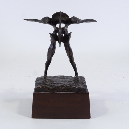 1100 - Michael Ayrton (1921 - 1975), bronze sculpture, Icarus fledged, 1973, no. 3 from an edition of 12, o... 